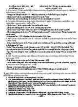 Đề cương ôn tập học kì II Lịch sử lớp 12 - Năm học 2014-2015 - Trường THPT số 2 Đức Phổ